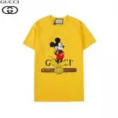 homem gucci t-shirt gg high quality mickey mouse yellow ggcu36447,gucci t-shirt original